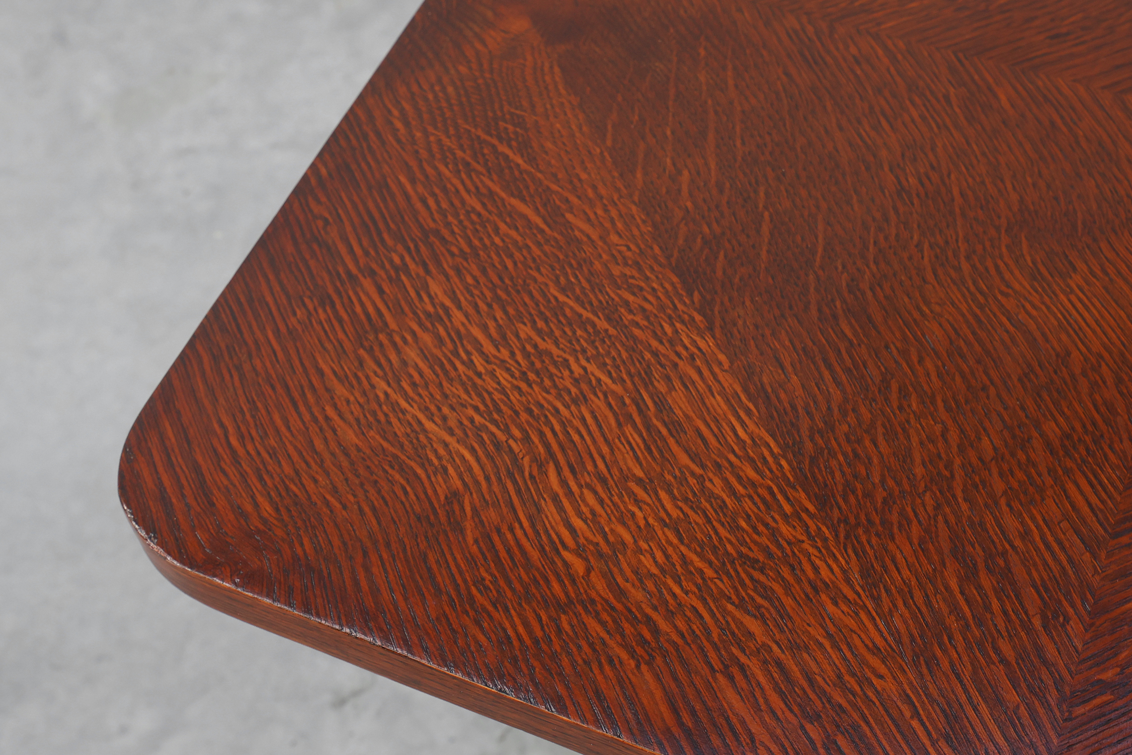 Art Deco square side table in oak veneer, France ca. 1925thumbnail